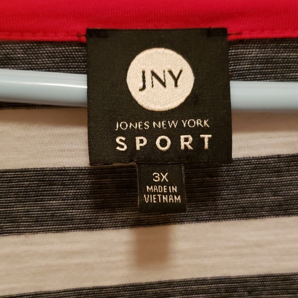 Jones red and black & white striped shirt - Picture 2 of 6